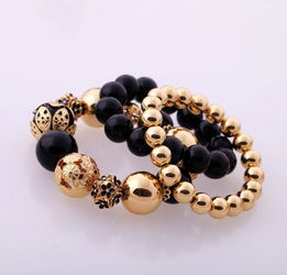 女人飾界 歐美時尚飾品批發，多層次串珠女士彈力手鏈廠家直銷